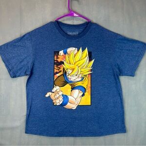 Dragon Ball Z T-Shirt Boys' Goku Flying Pose Short Sleeve Graphic Tee size XL